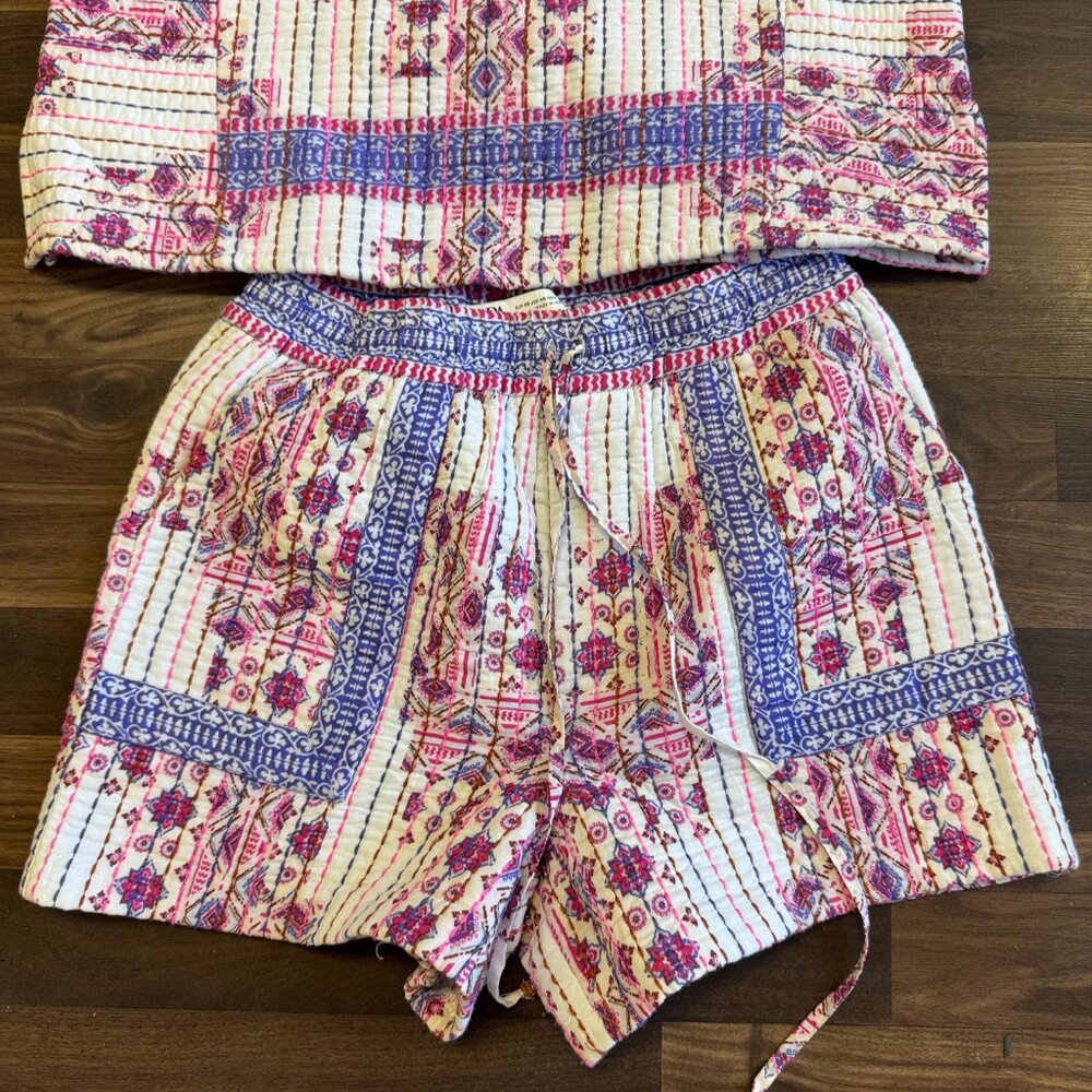 Zara Printed Quilted Matching Top And Bottom - image 4